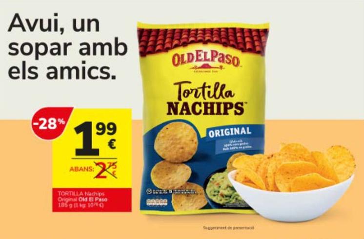 Oferta de Old El Paso - Tortilla Nachips por 1,99€ en Consum