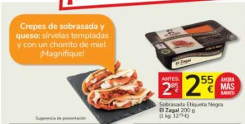 Oferta de El Zagal - Sobrasada Etiqueta Negra por 2,55€ en Consum