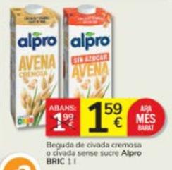 Oferta de Alpro - Beguda De Civada Cremosa / Civada Sense Sucre por 1,59€ en Consum