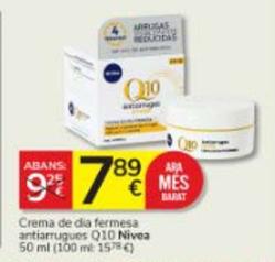 Oferta de Nivea - Crema De Dia Fermesa Antiarrugues Q10 por 7,89€ en Consum
