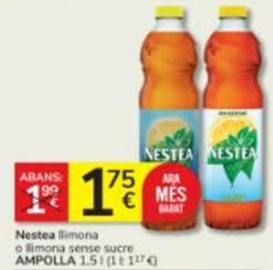 Oferta de Nestea - Llimona / Llimona Sense Sucre por 1,75€ en Consum