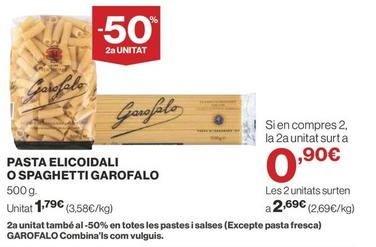 Oferta de Pasta por 1,79€ en Supercor Exprés