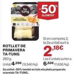 Oferta de Rollitos de primavera por 4,35€ en Supercor Exprés