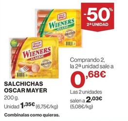 Oferta de Salchichas por 1,35€ en Supercor Exprés