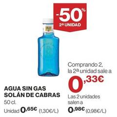 Oferta de Agua por 0,65€ en Supercor Exprés