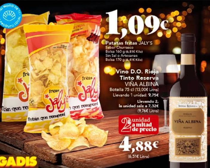Oferta de Jaly's - Patatas Fritas por 9,75€ en Gadis
