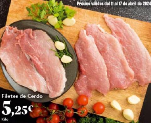 Oferta de Filetes De Cerdo por 5,25€ en Gadis