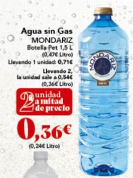 Oferta de Mondariz - Agua Sin Gas por 0,71€ en Gadis