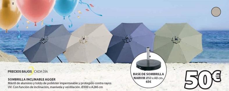 Oferta de Sombrilla por 50€ en JYSK