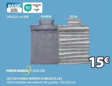 Oferta de Funda nórdica por 15€ en JYSK