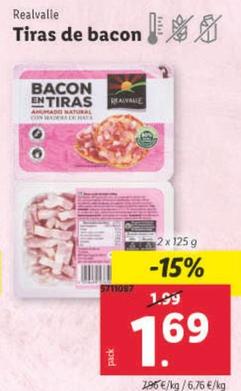 Oferta de Bacon por 1,69€ en Lidl