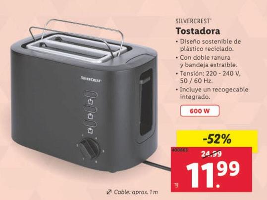 Oferta de Tostadora por 11,99€ en Lidl