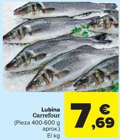 Oferta de Lubina por 7,69€ en Carrefour Market