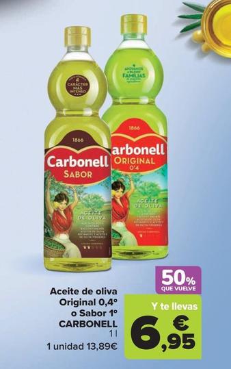 Oferta de Aceite de oliva por 13,89€ en Carrefour Market