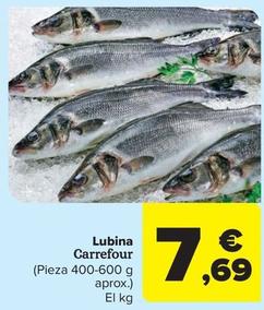 Oferta de Lubina por 7,69€ en Carrefour Market