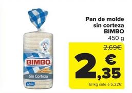 Oferta de Pan de molde por 2,35€ en Carrefour Market