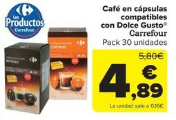 Oferta de Cápsulas de café por 4,89€ en Carrefour Market