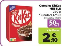 Oferta de Cereales por 4,19€ en Carrefour Market