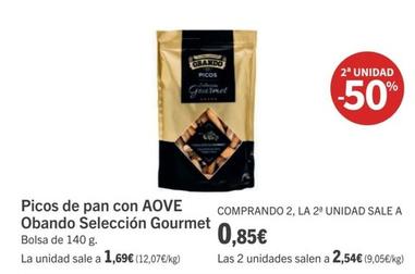 Oferta de Picos por 0,85€ en Supermercados Sánchez Romero
