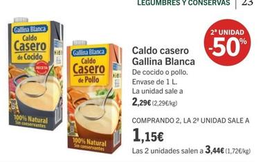 Oferta de Caldo casero por 2,29€ en Supermercados Sánchez Romero