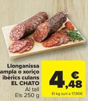 Oferta de Chorizo ibérico por 4,48€ en Carrefour Market