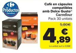Oferta de Cápsulas de café por 4,89€ en Carrefour Market