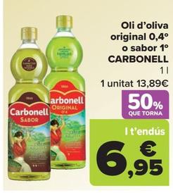 Oferta de Aceite de oliva por 13,89€ en Carrefour Market
