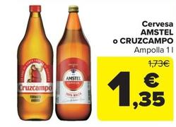 Oferta de Cerveza por 1,35€ en Carrefour Market