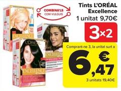 Oferta de Tinte de pelo por 9,7€ en Carrefour Market