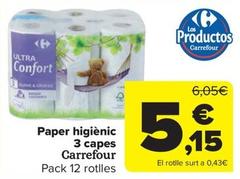 Oferta de Papel higiénico por 5,15€ en Carrefour Market