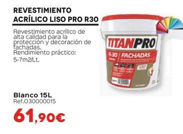 Oferta de Titanpro - Revestimiento Acrílico Liso Pro R30 por 61,9€ en Isolana