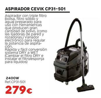 Oferta de Cevik - Aspirador Cp31-501 por 279€ en Isolana