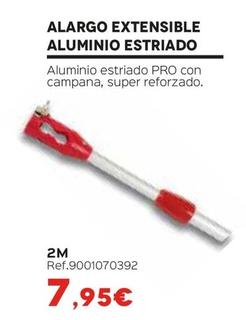 Oferta de Alargo Extensible Aluminio Estriado por 7,95€ en Isolana