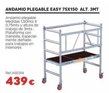 Oferta de Andamio Plegable Easy 75x150 Alt. 3mt por 439€ en Isolana