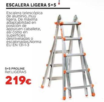 Oferta de Escalera Ligera 5+5 por 219€ en Isolana