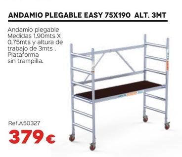 Oferta de Andamio Plegable Easy 75x190 Alt. 3mt por 379€ en Isolana
