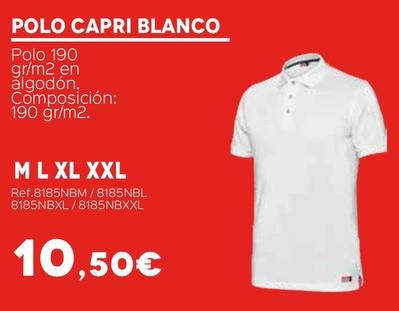 Oferta de Polo Capri Blanco por 10,5€ en Isolana