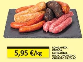 Oferta de Longaniza por 5,95€ en Economy Cash