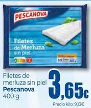 Oferta de Pescanova - Filetes De Merluza Sin Piel por 3,65€ en Unide Market