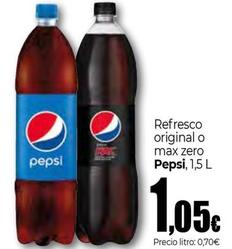 Oferta de Pepsi - Refresco Original O Max Zero por 1,05€ en Unide Market