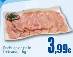 Oferta de Pechuga De Pollo Fileteada por 3,99€ en Unide Supermercados