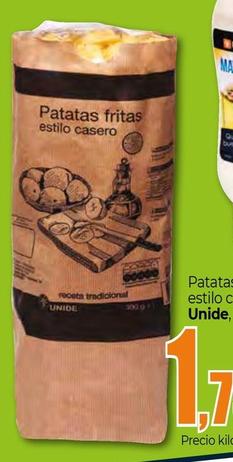 Oferta de Patatas fritas por 1,7€ en Unide Supermercados