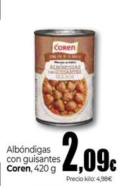 Oferta de Albóndigas por 2,09€ en Unide Supermercados