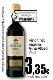 Oferta de Viña Albali - Vino Tinto Reserva por 3,35€ en Unide Supermercados