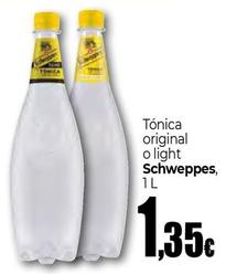 Oferta de Schweppes - Tónica Original O Light por 1,35€ en Unide Supermercados
