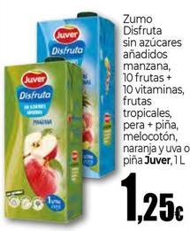 Oferta de Juver - Zumo Disfruta Disfruta Sin Azúcares Añadidos Manzana por 1,25€ en Unide Supermercados