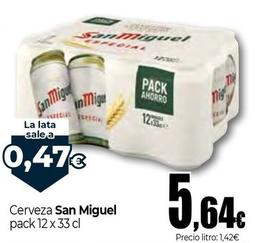 Oferta de San Miguel - Cerveza por 5,64€ en Unide Supermercados