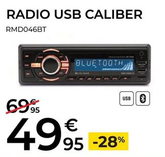 Oferta de Radio Usb Caliber por 49,95€ en Feu Vert