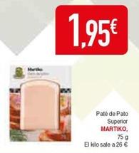 Oferta de Paté de pato por 1,95€ en Masymas