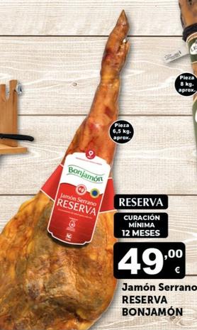 Oferta de Jamón serrano por 49€ en Masymas